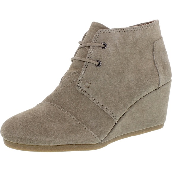 Toms Desert Suede Wedge Bootie - Picture 1 of 5